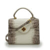 First Lady Himalaya Crocodile-Embossed Calf Leather Handbag - Image 6