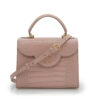 Cardinal Milano First Lady Tea Rose Crocodile-Embossed Calf Leather Handbag – First Lady Tea Rose Crocodile-Embossed Calf Leather Handbag - الصورة 4