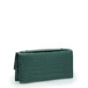 Time 22 Green Crocodile-Embossed Calf Leather Clutch - Image 4