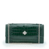 Time 22 Green Crocodile-Embossed Calf Leather Clutch - Image 6