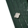 Time 22 Green Crocodile-Embossed Calf Leather Clutch - Image 7